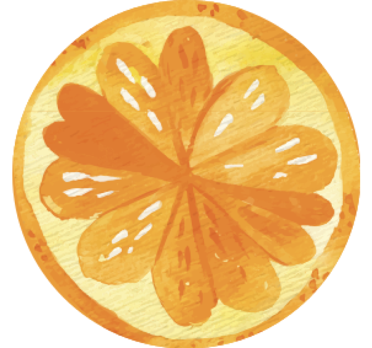 Citrus slice texture coaster - TenStickers