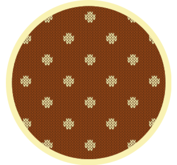 Texture coaster textured brown polka dots - TenStickers