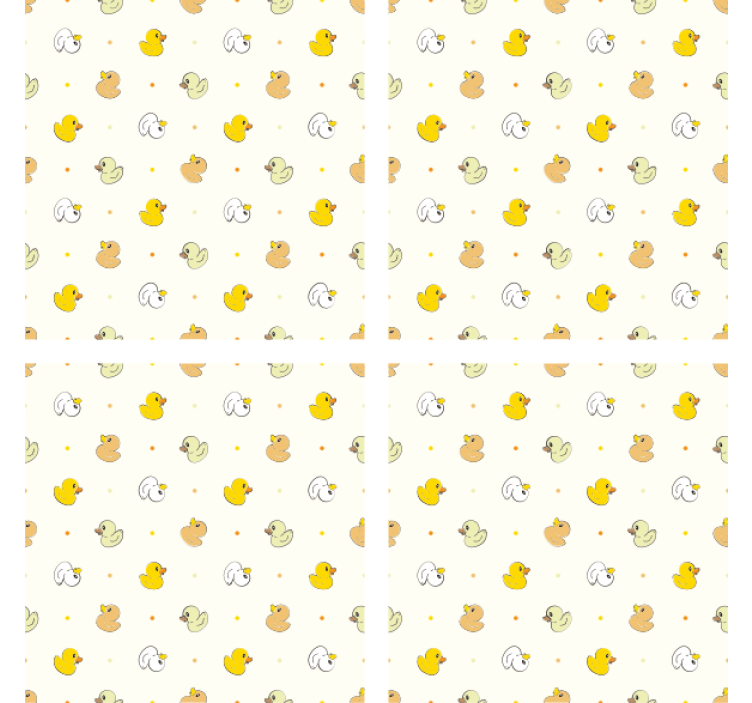 Modern coasters charming rubber duck design - TenStickers