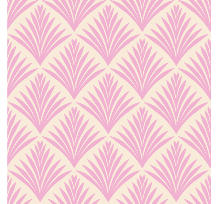 Pale pink leaf pattern texture coaster - TenStickers