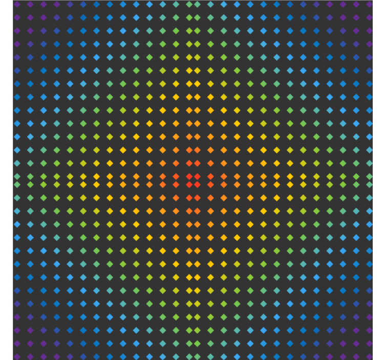 Texture coaster in colorful dotted pattern - TenStickers