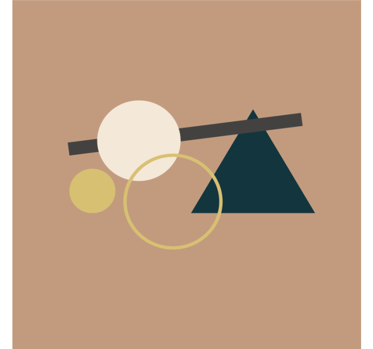 Modern coasters in geometric circle shapes - TenStickers