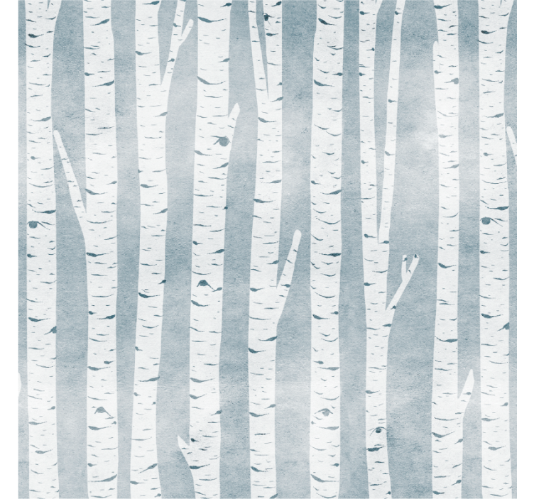 Texture coaster birch tree design - TenStickers