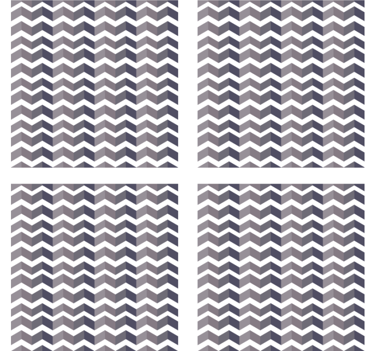 Texture coaster chevron pattern design - TenStickers