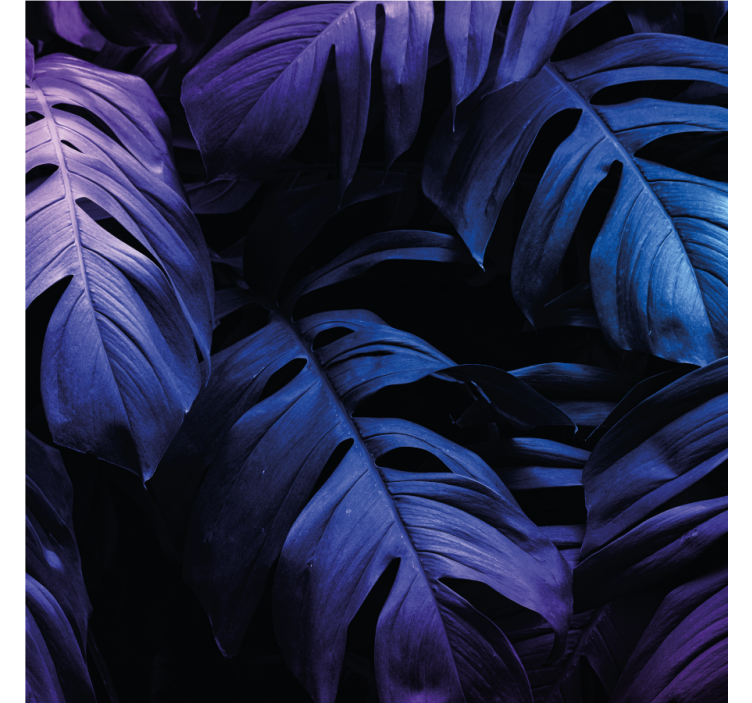 Texture coaster with lush leaf patterns - TenStickers