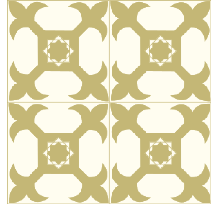 Texture coaster with symmetrical pattern design - TenStickers