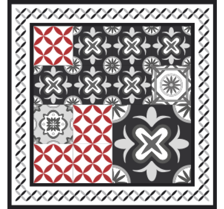 Texture coaster geometric patterns collage - TenStickers