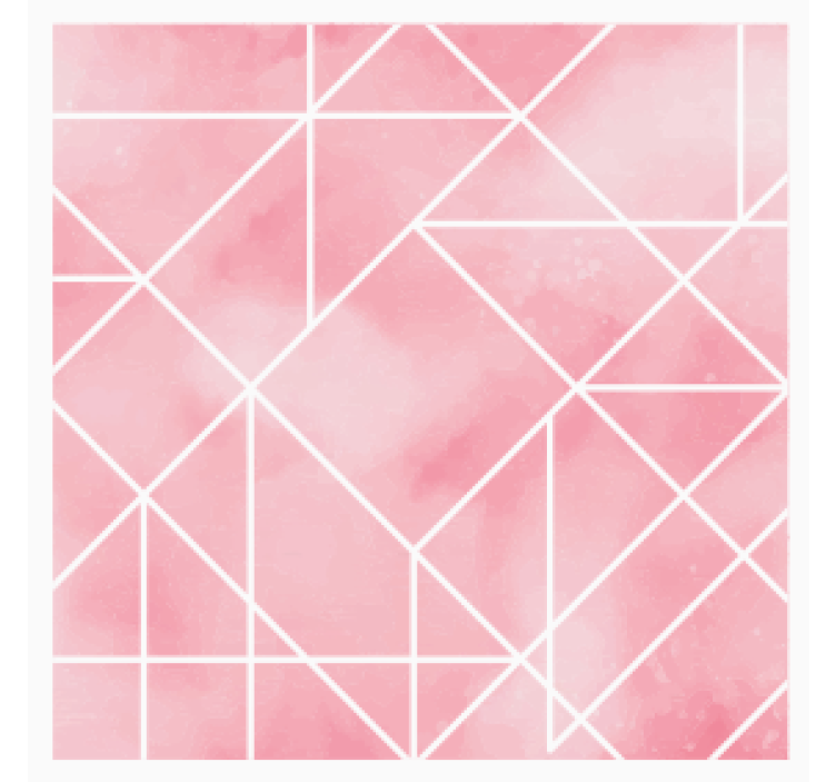 Texture coaster geometric pink design - TenStickers