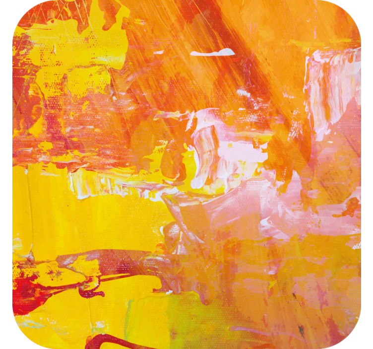 Beer mats vibrant abstract splash - TenStickers