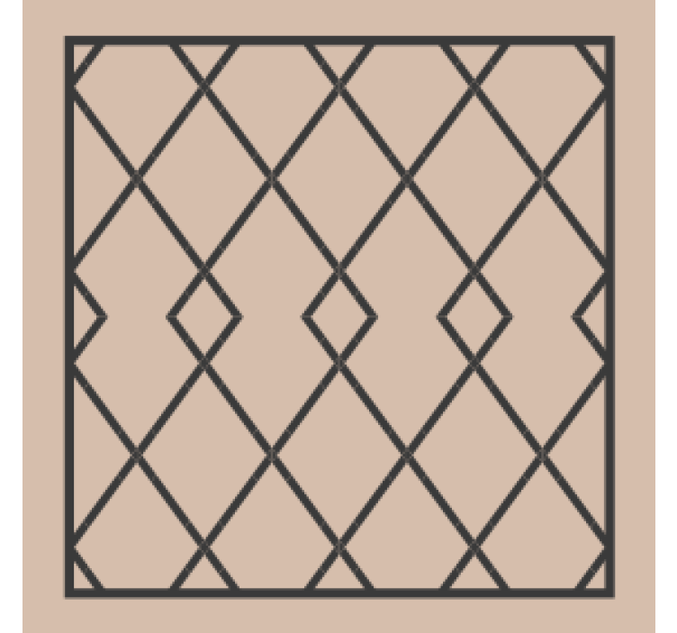 Texture coaster geometric pattern design - TenStickers