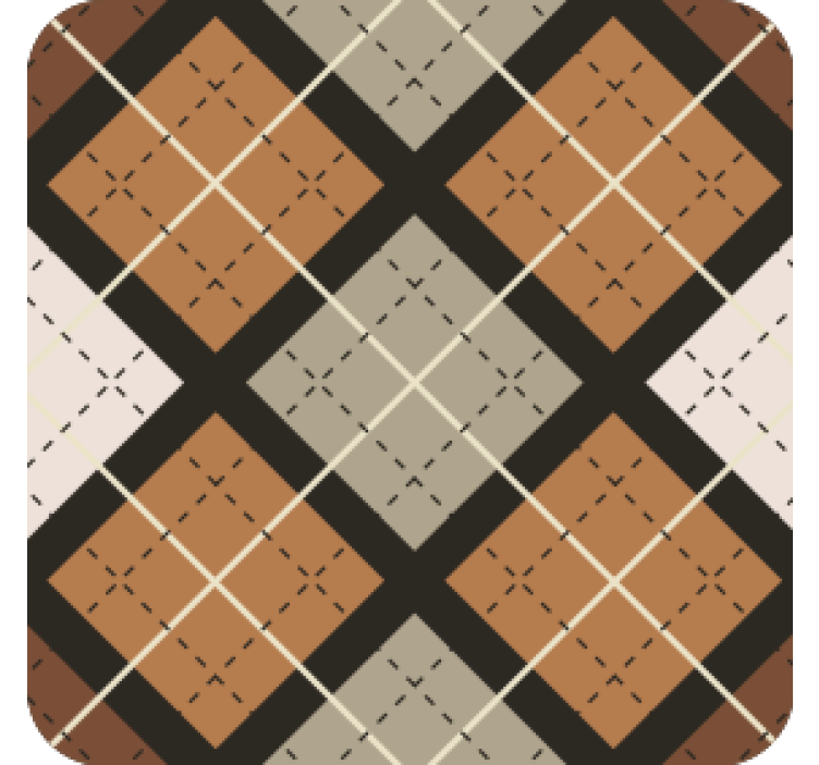 Texture coaster geometric pattern squares - TenStickers