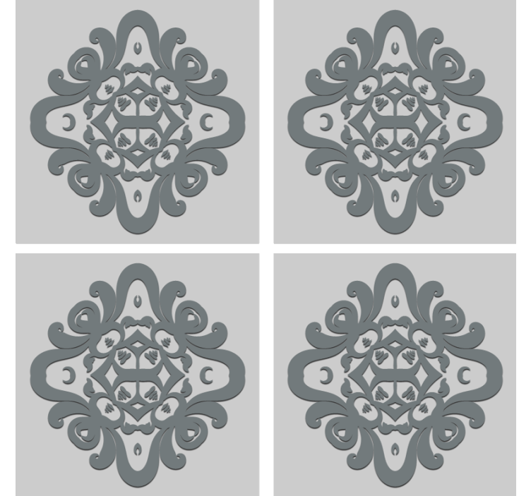 Texture coaster with detailed pattern design - TenStickers