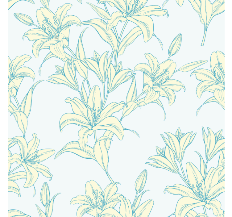 Texture coaster floral pattern elegance - TenStickers