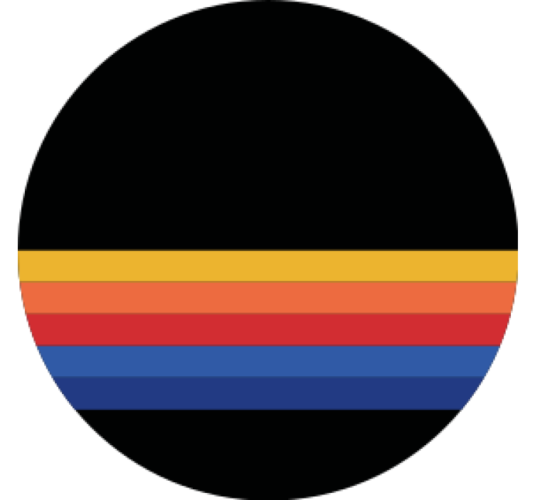 Texture coaster colorful striped circular design - TenStickers