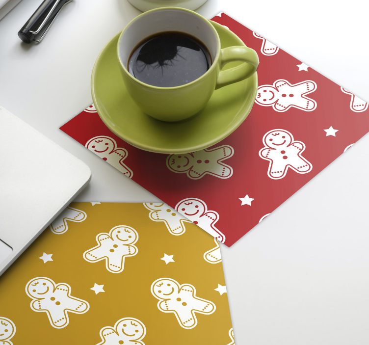 Christmas Cookies vinyl drink coaster - TenStickers