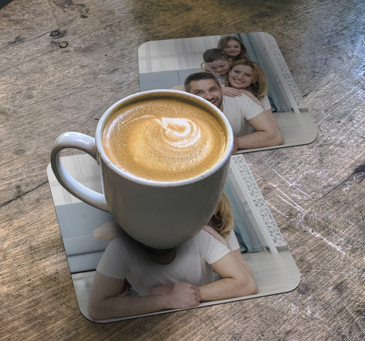 Personalised family photo coaster - TenStickers