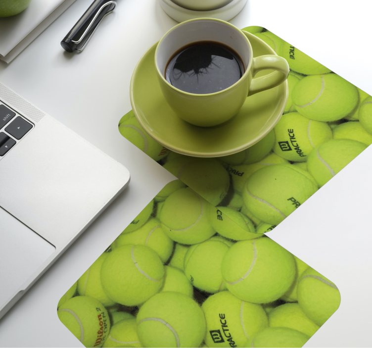 Awesome Tennis balls coaster - TenStickers