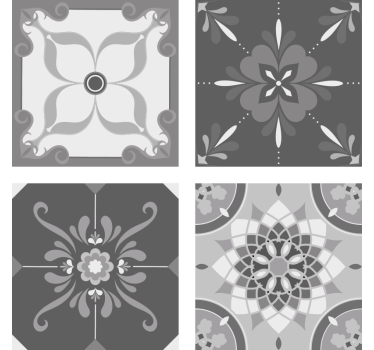 Texture coaster with intricate grey pattern - TenStickers
