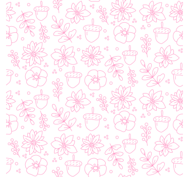 Texture coaster floral line art design - TenStickers