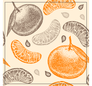 Texture coaster citrus fruit design - TenStickers