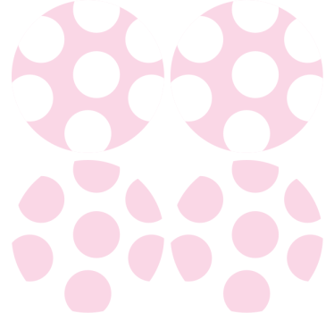 Texture coaster soft polka dot design - TenStickers