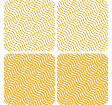 Texture coaster with wavy pattern surface - TenStickers