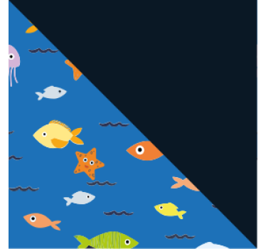 Modern coasters colorful underwater scene - TenStickers