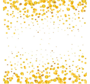 Texture coaster in yellow circular pattern - TenStickers