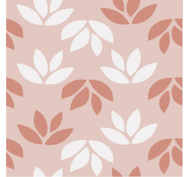 Texture coaster with leaf pattern design - TenStickers
