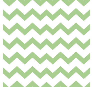 Texture coaster chevron pattern in green - TenStickers