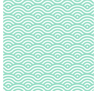 Texture coaster wavy line design - TenStickers