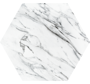 Texture coaster with hexagonal marble design - TenStickers
