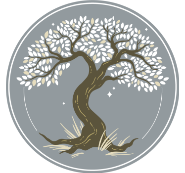 Texture coaster elegant tree silhouette - TenStickers