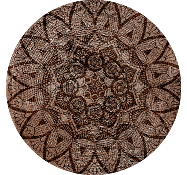 Texture coaster with intricate lace design - TenStickers