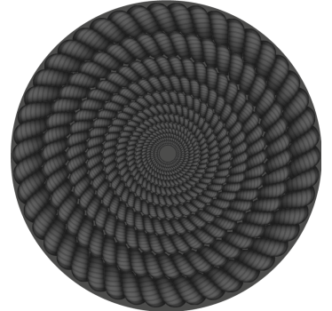 Texture coaster spiral pattern round - TenStickers