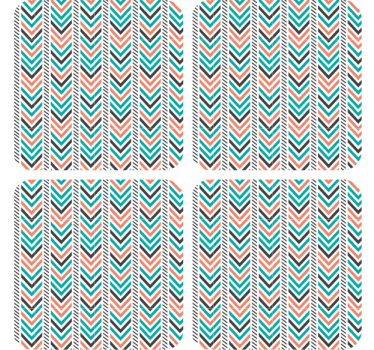 Texture coaster chevron pattern essentials - TenStickers