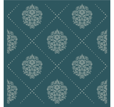 Texture coaster with elegant floral design - TenStickers