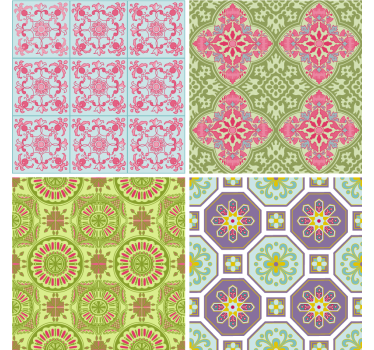 Vibrant textured squares texture coaster - TenStickers