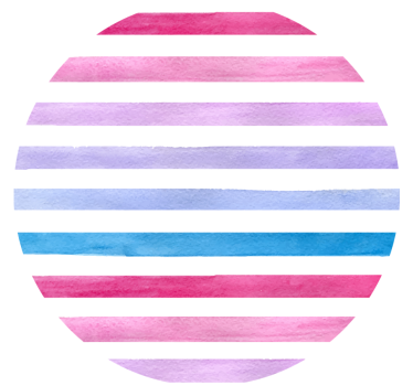 Texture coaster watercolor stripe design - TenStickers