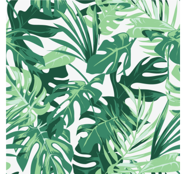 Texture coaster tropical leaf design - TenStickers