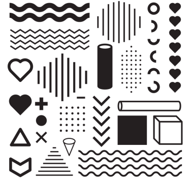 Texture coaster for geometric shape exploration - TenStickers