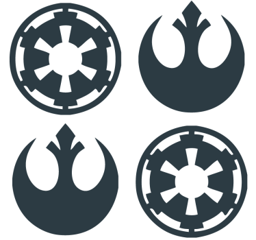 Modern coasters symbolic emblems collection - TenStickers