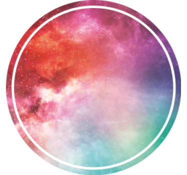 Texture coaster galactic colorful swirl - TenStickers