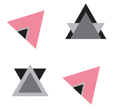 Texture coaster with geometric layer design - TenStickers
