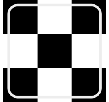 Texture coaster checkerboard pattern square - TenStickers