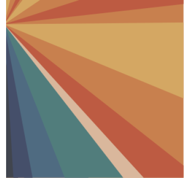 Texture coaster geometric color rays - TenStickers