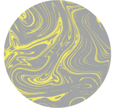 Texture coaster with swirling yellow patterns - TenStickers
