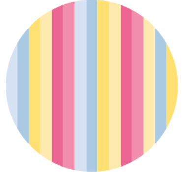 Texture coaster colorful striped design - TenStickers