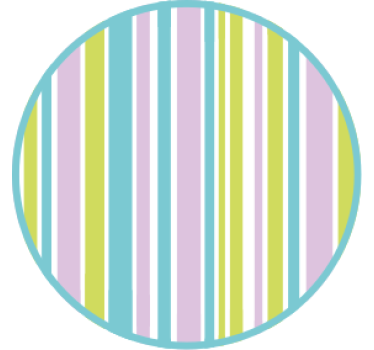 Texture coaster colorful striped circle - TenStickers