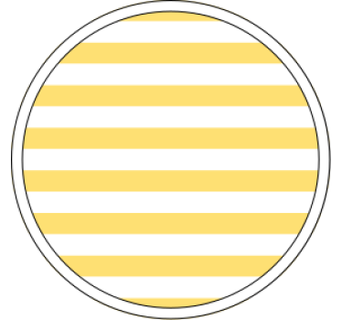 Texture coaster striped yellow design - TenStickers